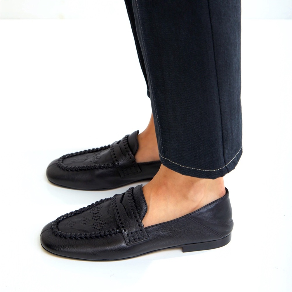 Isabel Marant Firven Braided Leather Loafers